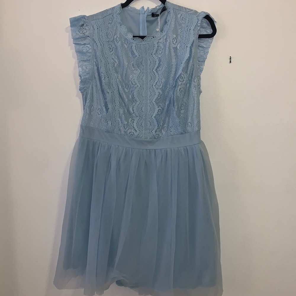 1XL Sky Blue Party Dress